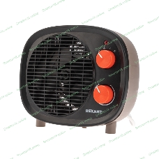 Тепловентилятор Rexant черный, 2000 Вт, 20 м2, термостат