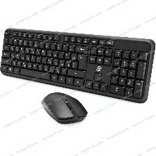 Комплект клавиатура+мышь Oklick S277W беспроводной, USB, 1600 DPI, чёрный