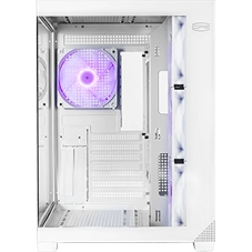 Корпус без блока питания PCCooler C3T700 ARGB WH, Midi-Tower, TG, 4x120мм ARGB, 1xUSB-A 3.0 + 1xUSB-A 2.0 + 1xUSB-C, ATX, mATX, mITX белый