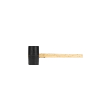 Киянка резиновая Kranz KR-12-8145 910 г, черная резина, деревянная рукоятка
