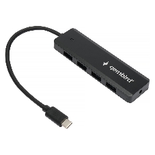 USB-концентратор Gembird UHB-C364, USB 3.0, USB 4 порта, USB Type-C / с доп питанием