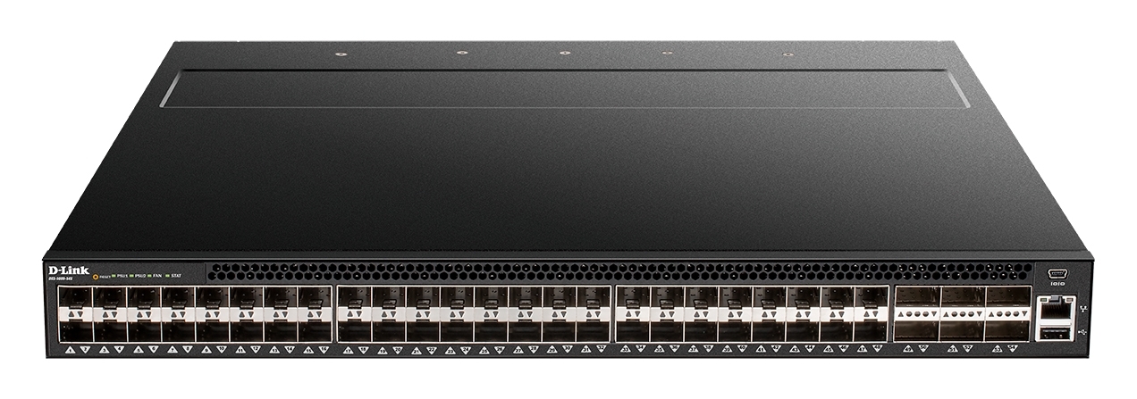 Коммутатор D-Link DXS-5000-54S/A1ASI, 48×10 Гбит/с SFP+ + 6×40 Гбит/с QSFP+, управляемый