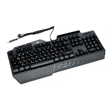 Проводная игровая клавиатура Gembird KB-G450L, полноразмерная, 104кл+4доп, 12Fn, подсветка 3 цвета, подставка для тел, 1.5м, черная