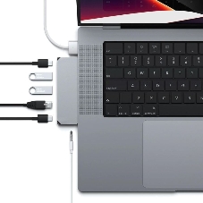 Док-станция Satechi ST-UCPHMIM, USB Type-C, USB 3.0/USB Type-C/RJ-45/Mini jack, USB