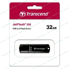 Флешка USB Transcend JetFlash 350 (TS32GJF350), 32Gb, USB 2.0, R/W 15/7, черный
