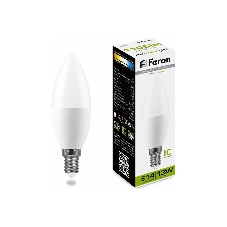 Лампа светодиодная Feron LB-970 (38108) 13 вт E14 белый матовая свеча