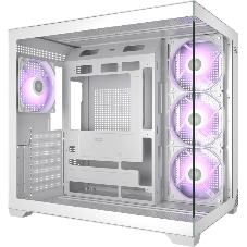 Корпус без блока питания PCCooler C3T700 ARGB WH, Midi-Tower, TG, 4x120мм ARGB, 1xUSB-A 3.0 + 1xUSB-A 2.0 + 1xUSB-C, ATX, mATX, mITX белый