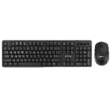 Комплект клавиатура+мышь Fusion GKIT-752 беспроводной, USB, 1000 DPI, чёрный