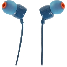 Проводные наушники JBL Tune 110 синий, внутриканальные, Jack 3.5 мм
