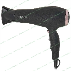 Фен DELTA LUX DL-0941 черный/розовый, 2200 Вт, ионизация