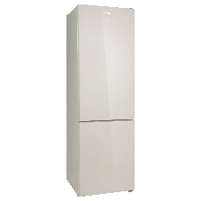 Холодильник Korting KNFC 62370 GB бежевое стекло двухкамерный 257/94л морозилка снизу, No Frost