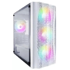 Компьютерный корпус 1STPLAYER FIREBASE X3-M белый, mATX, TG, 4x120мм LED fans inc.