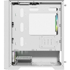 Компьютерный корпус Powercase ByteFlow Micro White, Tempered Glass, 4х 120мм ARGb fans, ARGb HUB, белый, mATX (CAMBFW-A4)