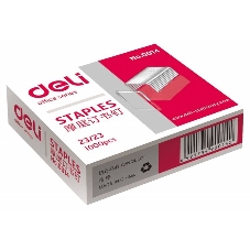 Скобы для степлера 23/23 Deli E0014 оцинкованные кор.карт. (упаковка: 1000шт.)