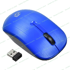 Мышь беспроводная Oklick 525MW голубой, 1000 dpi, радиоканал, USB, кнопки - 3
