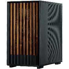 Компьютерный корпус Zalman P10 NAMU, MATX, черный, WINDOW, FRONT COVER WALNUT, 2x3.5