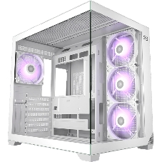 Корпус без блока питания PCCooler C3T700 ARGB WH, Midi-Tower, TG, 4x120мм ARGB, 1xUSB-A 3.0 + 1xUSB-A 2.0 + 1xUSB-C, ATX, mATX, mITX белый