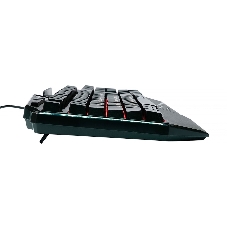 Проводная игровая клавиатура Gembird KB-G450L, полноразмерная, 104кл+4доп, 12Fn, подсветка 3 цвета, подставка для тел, 1.5м, черная