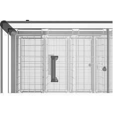 Морозильный ларь FROSTOR GELLAR FG 700 C, белый/серый, 590л, 7 корзин