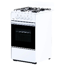 Плита газовая Лада Nova RG 24039 W белый, конфорок 4 газовых, духовка 50 л, 50 см x 85 см x 60 см