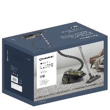 Пылесос Eurostek EVC-3511 хаки, 500/2800 Вт, уборка сухая, пылесборник мешок, 3.5 л
