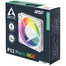 Вентилятор корпусной ARCTIC P12 Pro A-RGb (белый) - retail (ACFAN00311A)