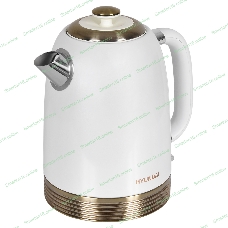 Чайник электрический Hyundai HYK-S4500 1.7 л, 2200 Вт, жемчужный/золотистый (корпус: нержавеющая сталь/пластик)