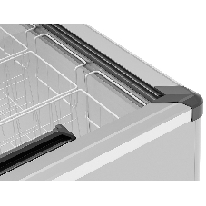 Морозильный ларь FROSTOR GELLAR FG 700 C, белый/серый, 590л, 7 корзин