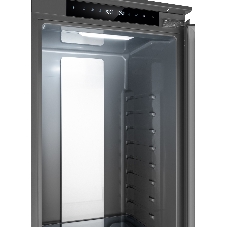 Холодильник Weissgauff WRK 2000 Total NoFrost Inverter нержавеющая сталь двухкамерный 240/95л морозилка снизу