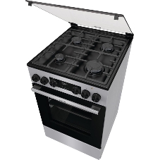 Плита Комбинированная Gorenje GK5C41SF серый (стеклянная крышка) реш.чугун