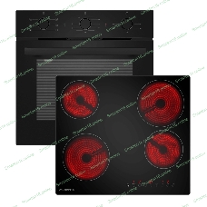 Встраиваемый комплект Maunfeld Basel черный/черный