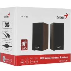 Акустическая система Genius SP-HF180, 2.0, 2 x 3W, USB-power, Wood
