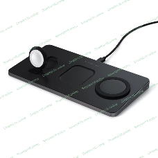 Беспроводное зарядное устройство Satechi ST-X3TWCPM Trio Wireless Charging Pad для телефона, часов и наушников серый космос