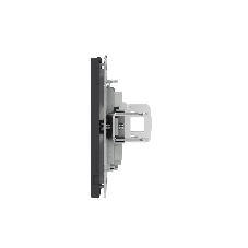 Компьютерная розетка RJ-45 без шторки, кат.6А одинарная,KANT, черный уголь