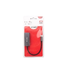Кабель-переходник USB 3.1 Type-C -->RJ-45 1000Mbps Ethernet, Aluminum Shell, 0.15м Telecom TU320M