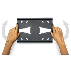 Кронштейн для телевизора Holder LCDS-5010 черный металлик, настенный, наклон