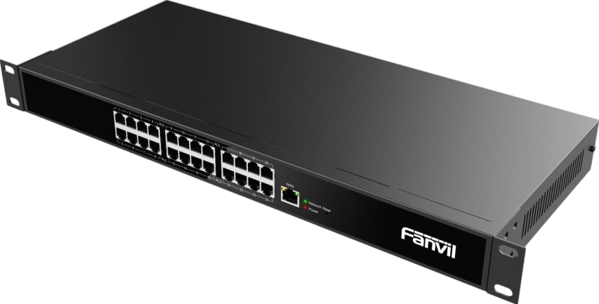 Коммутатор Fanvil PN24, 24×100 Мбит/с (2-проводной), неуправляемый