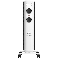 Обогреватель масляный Royal Clima Laggio Nero ROR-LN7-1500M, с терморегулятором, 1500Вт, 6 секций, 3 режима, белый/серый