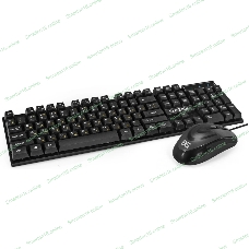 Комплект клавиатура+мышь ExeGate MK110-OEM проводной, USB, 1000 DPI, чёрный