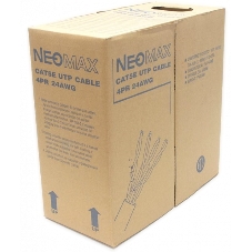 Кабель NEOMAX NM10001 U/UTP cat.5e 4 пары (305 м) 0.486 мм (24 AWG) Медь, PVC jacket