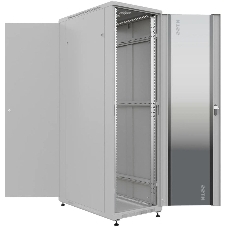 Шкаф серверный NTSS Премиум (NTSS-R22U60100GS) напольный 22U 600x1000мм пер.дв.стекл металл 900кг серый IP20 сталь