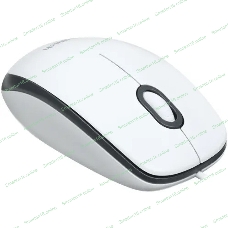 Мышь проводная Logitech M100R белый, 1000 dpi, USB, кнопки - 3