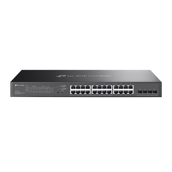 Коммутатор TP-Link SG2428LP, 24×1 Гбит/с + 4×1 Гбит/с SFP, управляемый