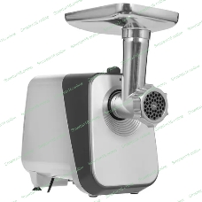 Мясорубка электрическая Eurostek EMG-AS04M серебристый, 2500 Вт, 2.5 кг/мин, реверс, защита от перегрузки, насадки - 5