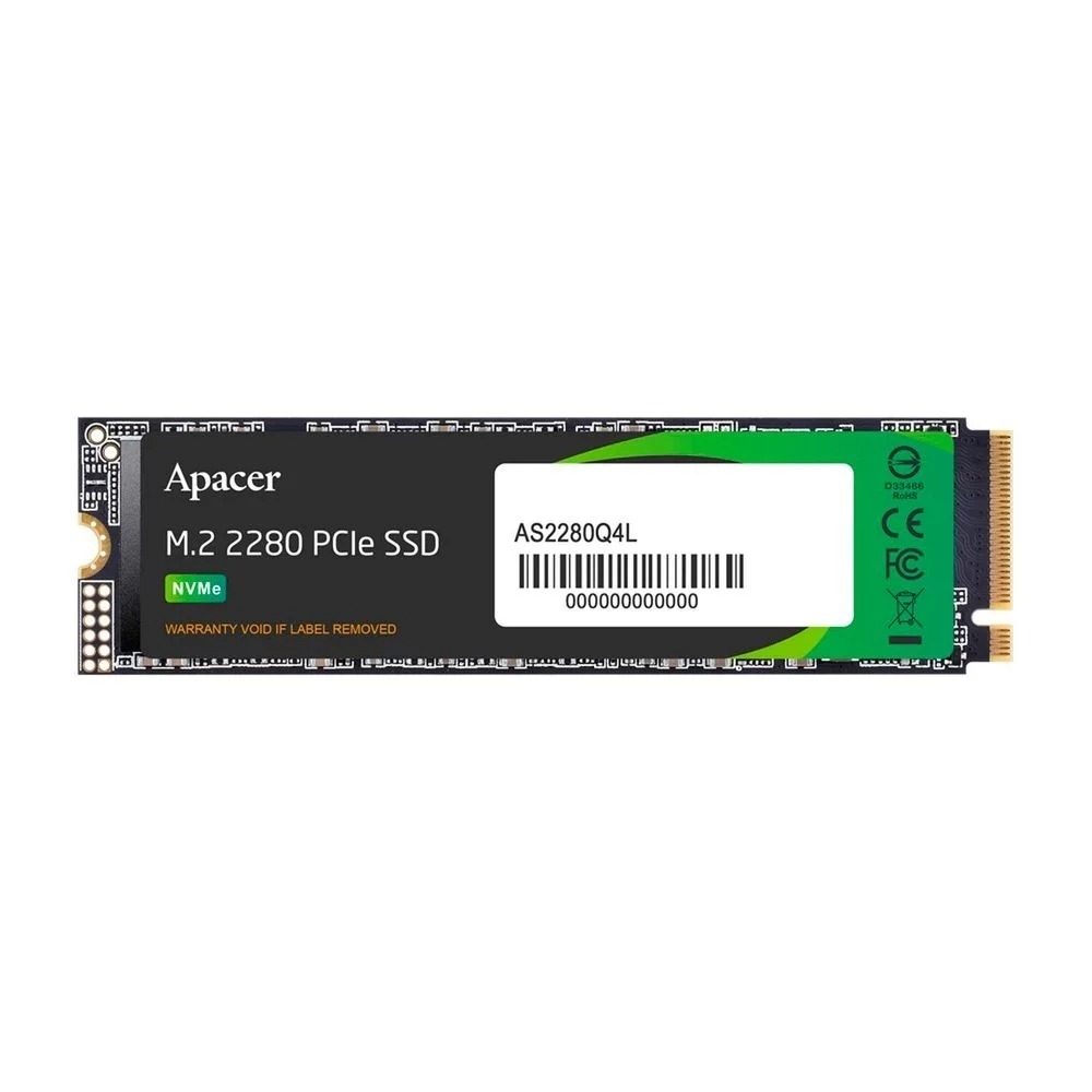 Накопитель SSD Apacer 256Gb, M.2 2280, PCIe Gen4x4, NVMe 1.4, R/W 3300/1300