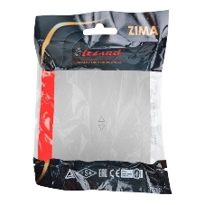 Выключатель проходной 1-кл. СП ZIMA IP20 10А безвинт. зажим серый матовый LEZARD 704-7488-105QC