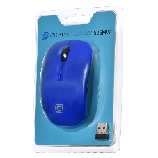 Мышь беспроводная Oklick 525MW голубой, 1000 dpi, радиоканал, USB, кнопки - 3