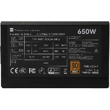 Блок питания Thermalright TR-TB650S 650W 80 PLUS Bronze, (ATX, 3, Non-modular, 1x24(20+4)pin 550мм, 1xCPU*2 8(4+4)pin 600+150мм, 1xPCIe*2 8(6+2)pin 500+150мм, 1xSATA*3+MOLEX4pin*1 400+150+150+150мм, 1xSATA*2+MOLEX4pin*2 400+150+150+150мм, Active, 120x120мм, 150x140x86мм, APFC, )