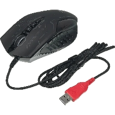 Мышь проводная A4Tech Bloody Q51 черный, 3200 dpi, USB, кнопки - 8