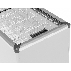 Морозильный ларь FROSTOR GELLAR FG 700 C, белый/серый, 590л, 7 корзин